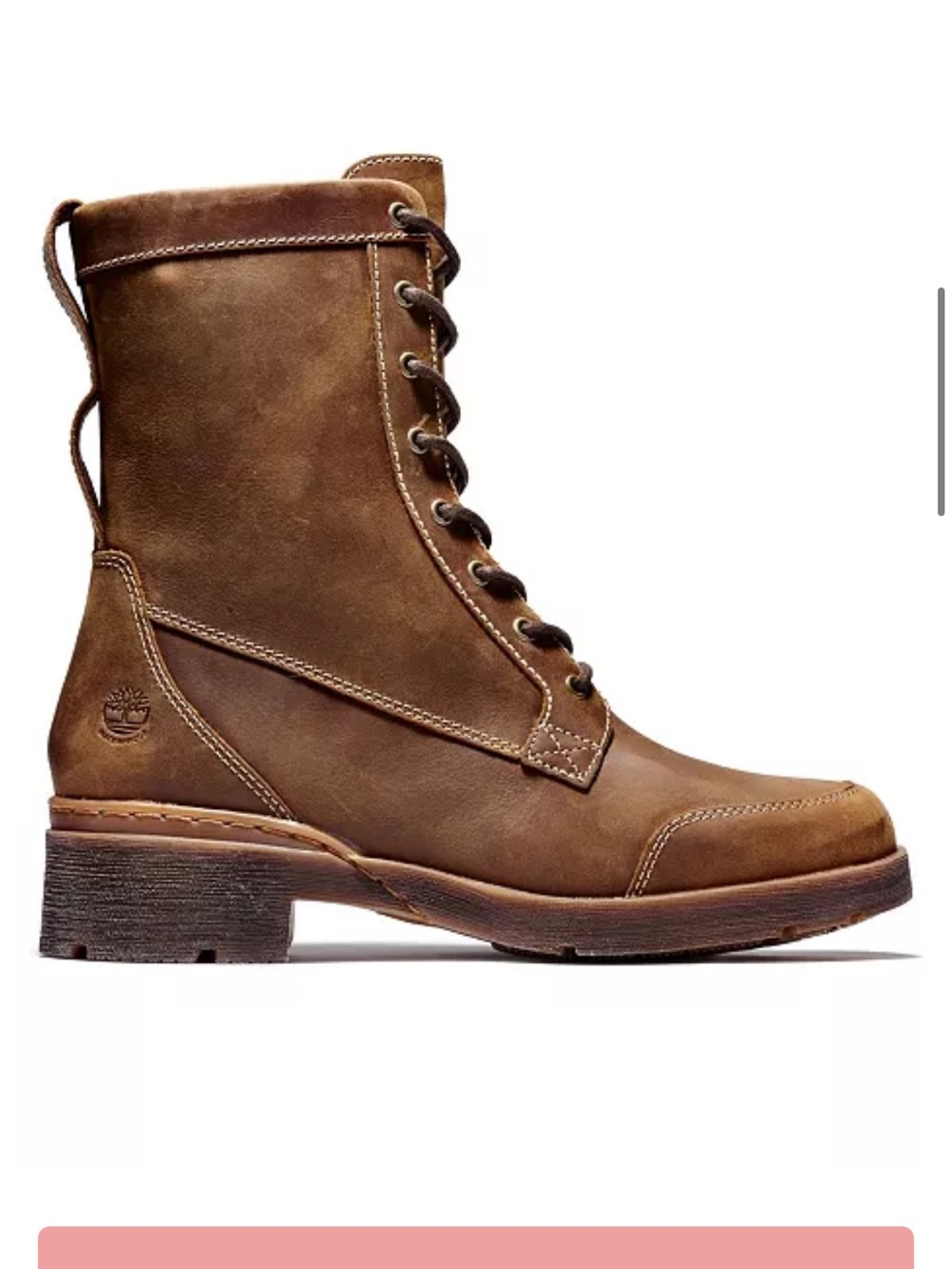 NWOT Timberland Gracelyn Lace Up WP Lug Sole Boots